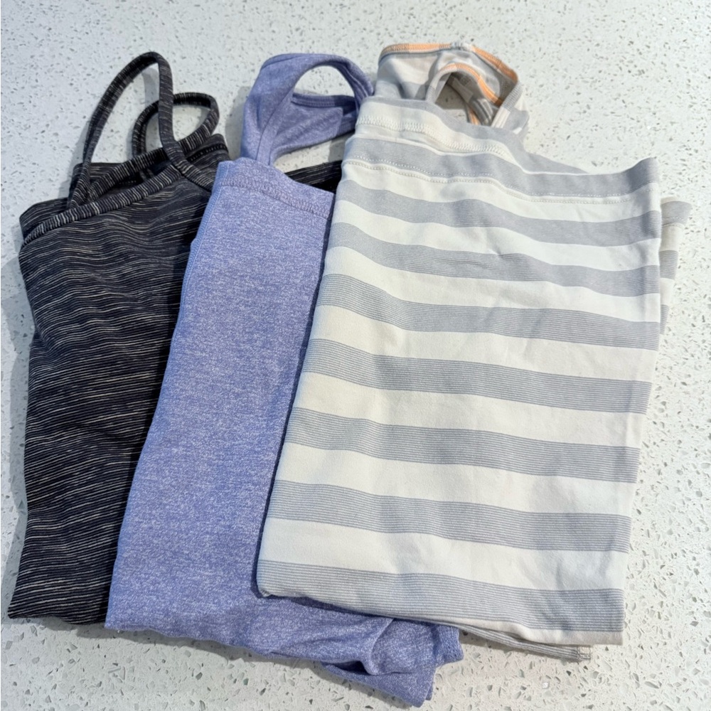 Lululemon Cool Racerback Top 3 pack - no size tag but they are small